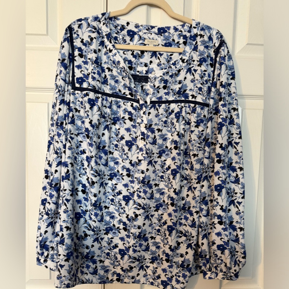 Talbots floral blouse